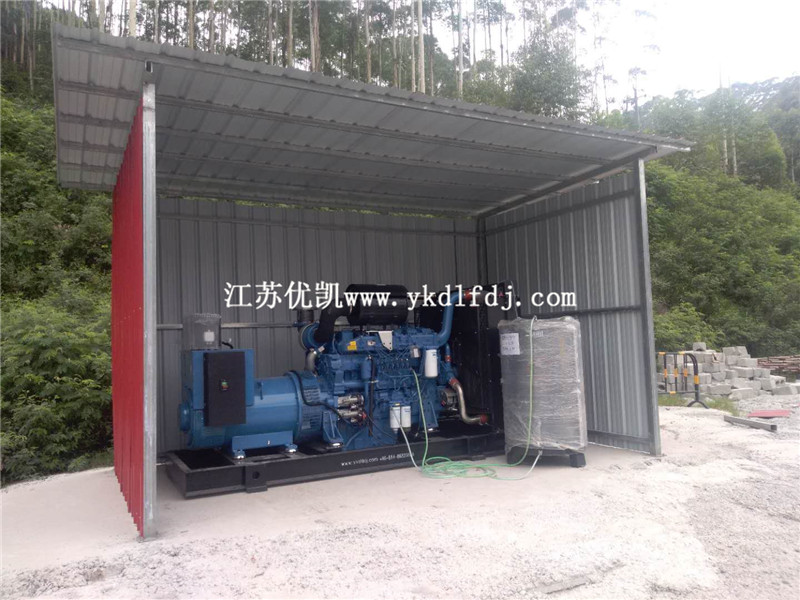 2020年7月2日，500KW玉柴發(fā)電機組交付廣西來賓某工地使用