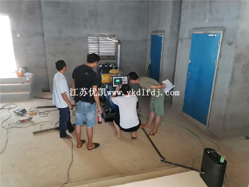 2020年7月25日，120KW濰柴雷納交付廣西某安置房備用電源使用