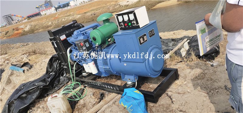 2021年2月3日，75KW玉柴發(fā)電機組交付廣西北海某工地使用