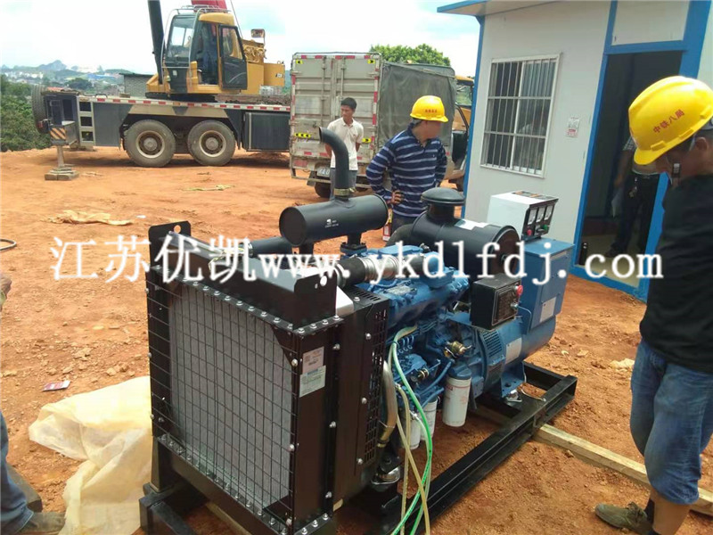 2021年8月18日，玉柴發(fā)電機組100KW交付廣西橫縣工地使用