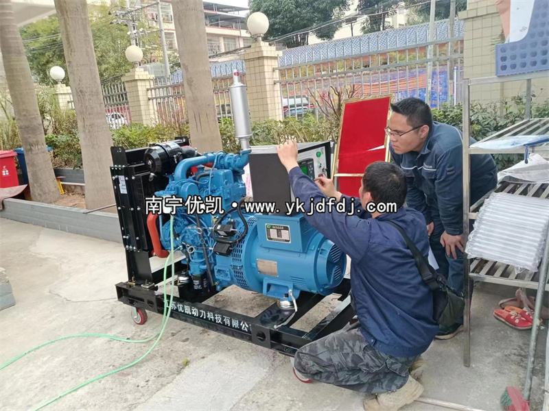 2023年3月21日，防城港上思縣20kw玉柴發(fā)電機(jī)組到貨現(xiàn)場(chǎng)