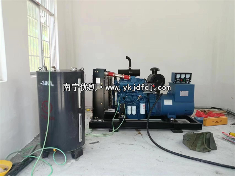 2023年5月22日，100kw玉柴發(fā)電機組來賓項目到貨安裝