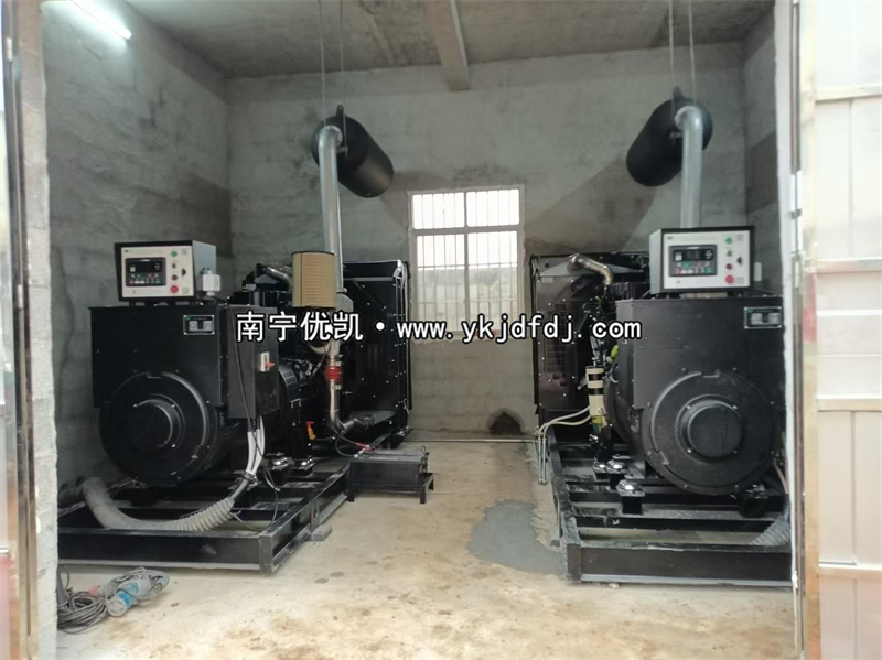2024年2月23日，貴港項(xiàng)目兩臺500KW柴油發(fā)電機(jī)組安裝完成并通過驗(yàn)收